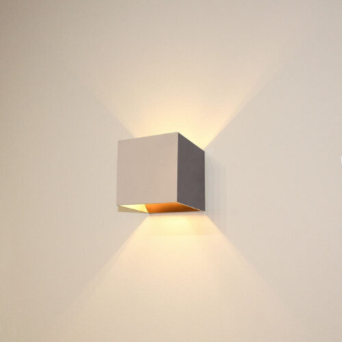 Modern Scandinavische wandlamp Gymm 1-lichts champagne