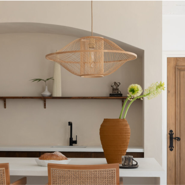 GOOD & MOJO Bohemian Moderne hanglamp Maui 1-lichts Ø70 cm naturel