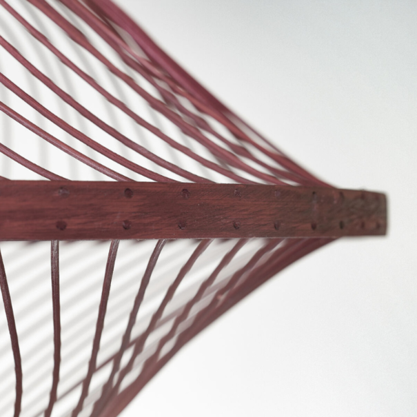 GOOD & MOJO Bohemian Moderne hanglamp Maui 1-lichts Ø70 cm burgundy