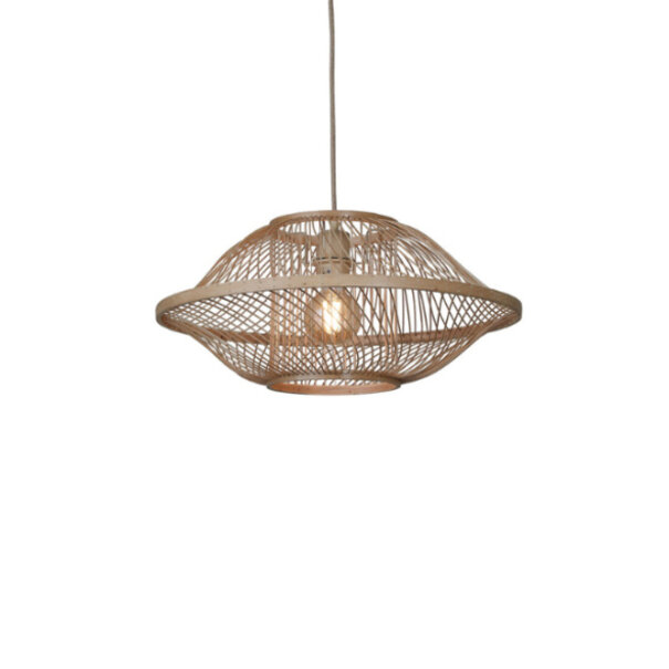 GOOD & MOJO Landelijk - Ibiza - hanglamp - 1-lichts - naturel - Ø50 cm - Maui
