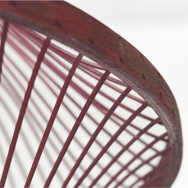 GOOD & MOJO Bohemian Moderne hanglamp Maui 1-lichts Ø50 cm burgundy