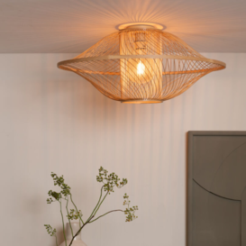 Plafondlamp Maui 1-lichts naturel Ø70 cm