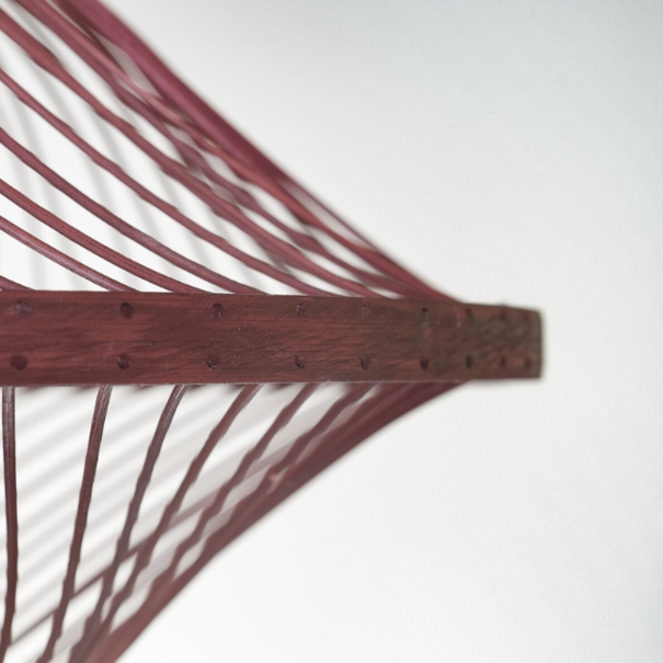 GOOD & MOJO Moderne Bohemian plafondlamp Maui 1-lichts Ø50 cm burgundy