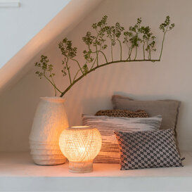 Tafellamp Barbados 1-lichts naturel