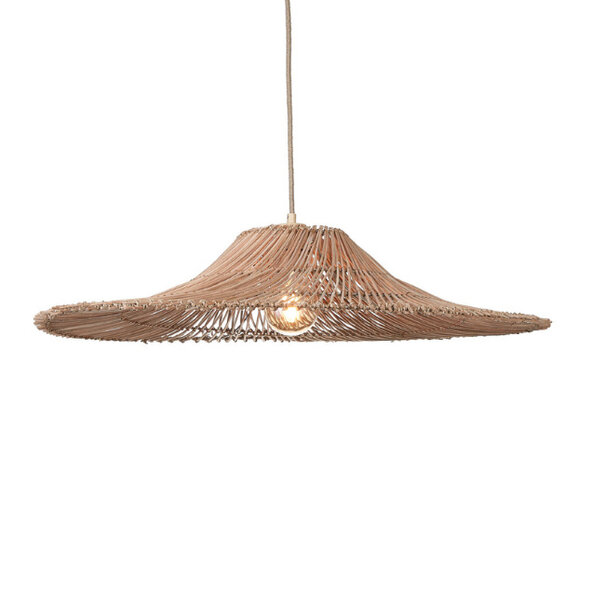 GOOD & MOJO Japandi landelijke hanglamp Cancun 1-lichts naturel