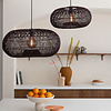 GOOD & MOJO Landelijke Ibiza stijl hanglamp Arizona 1-lichts burgundy