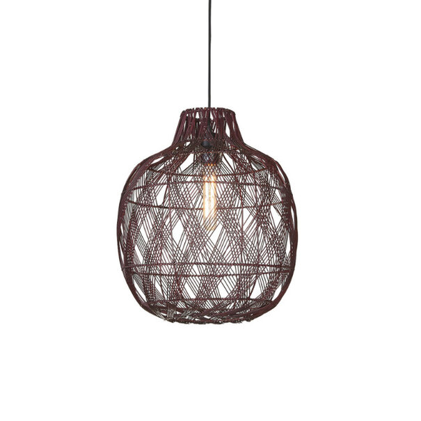 GOOD & MOJO Bohemian moderne hanglamp Mendoza large 1-lichts burgundy
