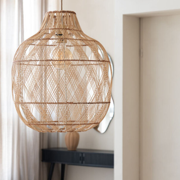 GOOD & MOJO Bohemian moderne hanglamp Mendoza large 1-lichts naturel