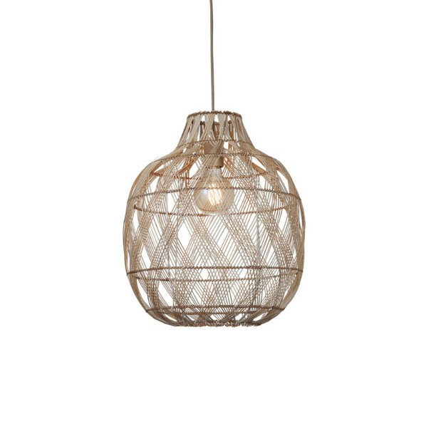 GOOD & MOJO Bohemian moderne hanglamp Mendoza large 1-lichts naturel
