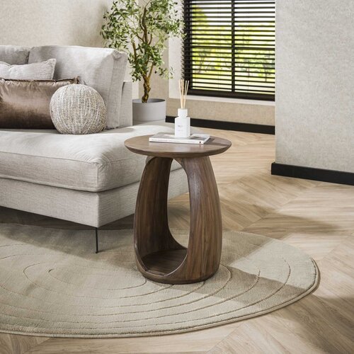 Moderne - Japandi - bijzettafel - small - mat bruin - acaciahout - Zen