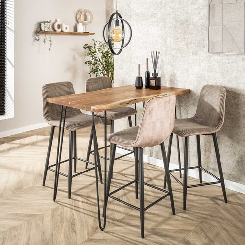 Landelijke Bartafel Brando 130 cm acaciahout