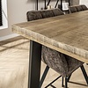 BelaLuz Industriële bartafel San Diego 135 cm blank antiek mangohout