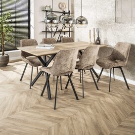 Eetkamertafel Jools 190cm antiquewash