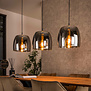 Moderne hanglamp Dash 3-lichts smoke glas