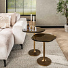 BelaLuz Hotel chique design bijzettafel Glare small goud antiek