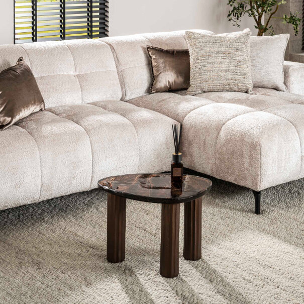 BelaLuz Hotel chique design salontafel Glare small koper antiek