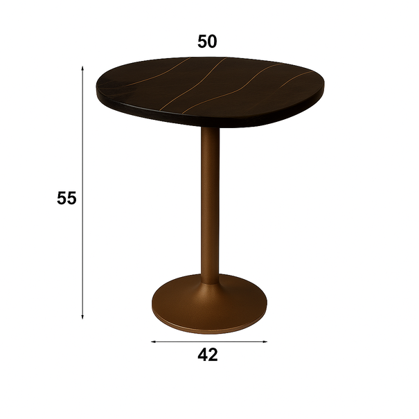 BelaLuz Hotel chique design bijzettafel Glare small koper antiek