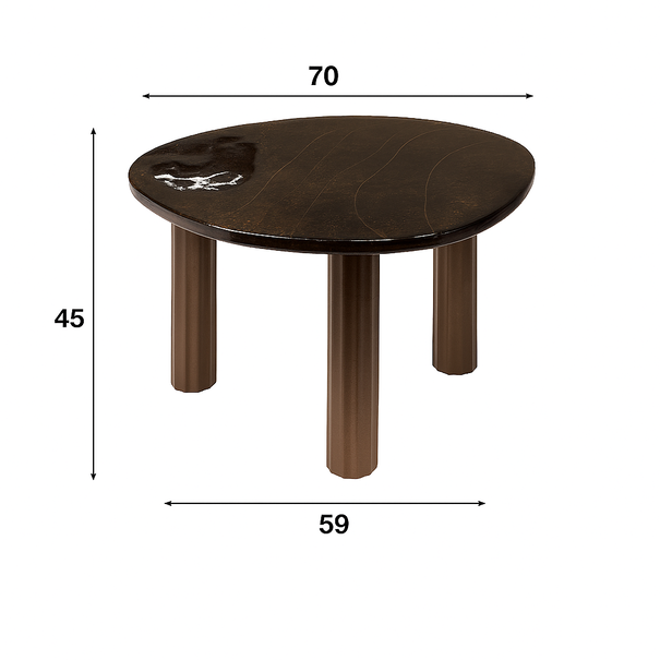 BelaLuz Hotel chique - design - salontafel - koper antiek - Glare large