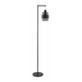 Moderne - Industriële - vloerlamp - 1-lichts - zwart - smoke glas - Chiasso