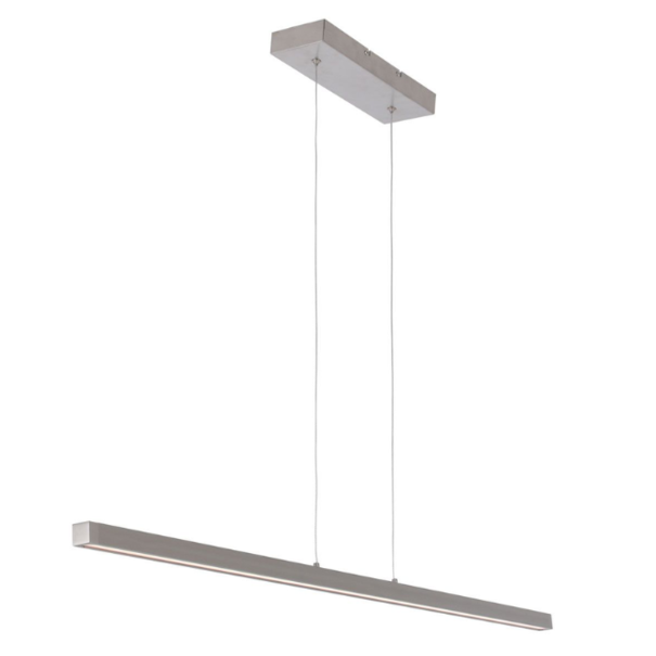 Mexlite Minimalistische - hanglamp - 1-lichts - staal - Danske