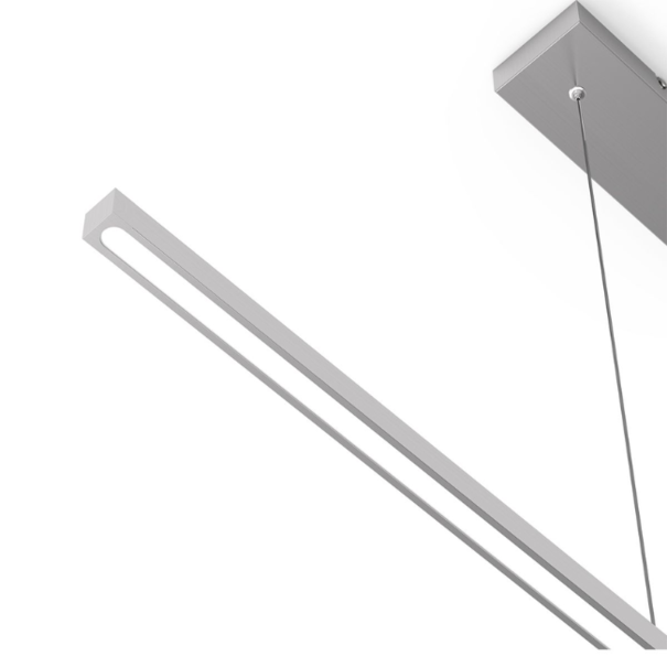 Mexlite Minimalistische - hanglamp - 1-lichts - staal - Danske