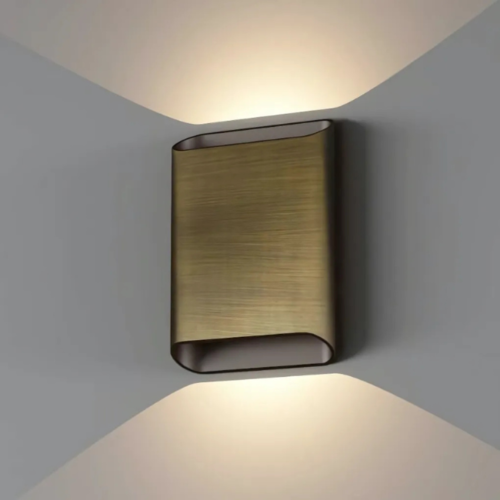 Moderne Industriële wandlamp Diaz 2-lichts donker antiek brons