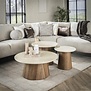 Moderne - Japandi - salontafel - 3-set - tapse poot - Romano