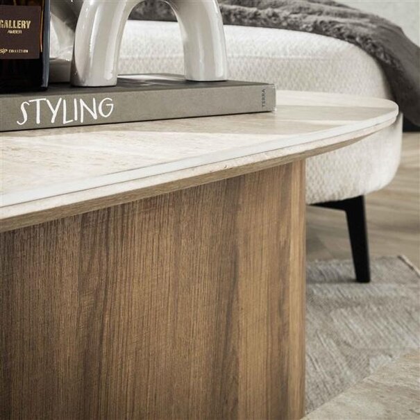 BelaLuz Moderne - Japandi - salontafel - 2-set - driehoekig - Romano