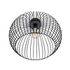 ETH Modern Industriële plafondlamp Wire 1-lichts Ø50 cm zwart