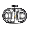 ETH Modern Industriële plafondlamp Wire 1-lichts Ø40 cm zwart