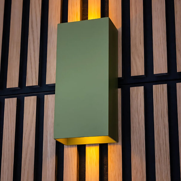 ETH Moderne Scandinavische wandlamp David 2-lichts groen