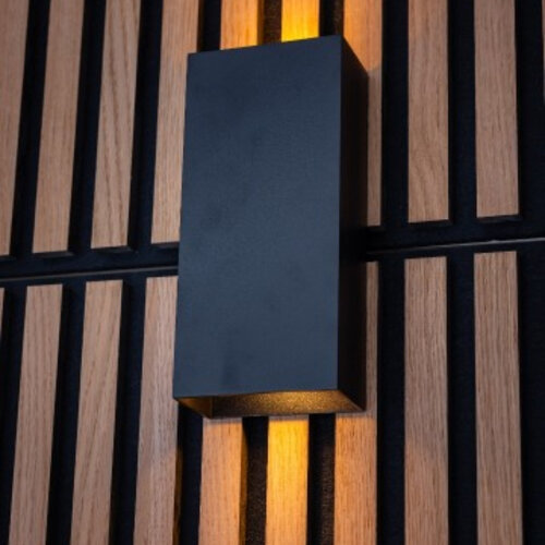 Moderne - minimalistische - wandlamp - 2-lichts - zwart - David