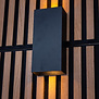 Moderne - minimalistische - wandlamp - 2-lichts - zwart - David