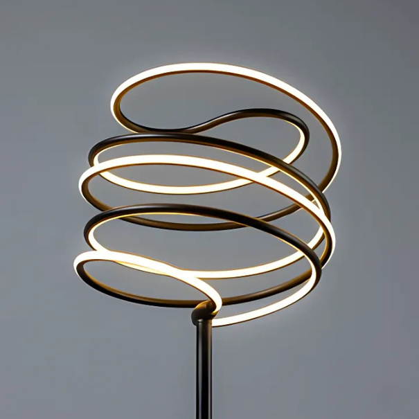 ETH minimalistisch design tafellamp Slinger zwart 3 standen