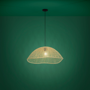 Stars of Lights Landelijke Ibiza hanglamp Sambucona 1-lichts Ø72 cm rotan