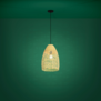 Landelijke - Ibiza - hanglamp - 1-lichts - rotan - Ø35 cm - Sambucona