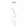 Minimalistisch - design - hanglamp - 8-lichts - zilver - Olympia