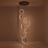 Highlight Modern minimalistische hanglamp Olympia 8 lichts zwart