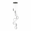 Highlight Modern minimalistische hanglamp Olympia 8 lichts zwart
