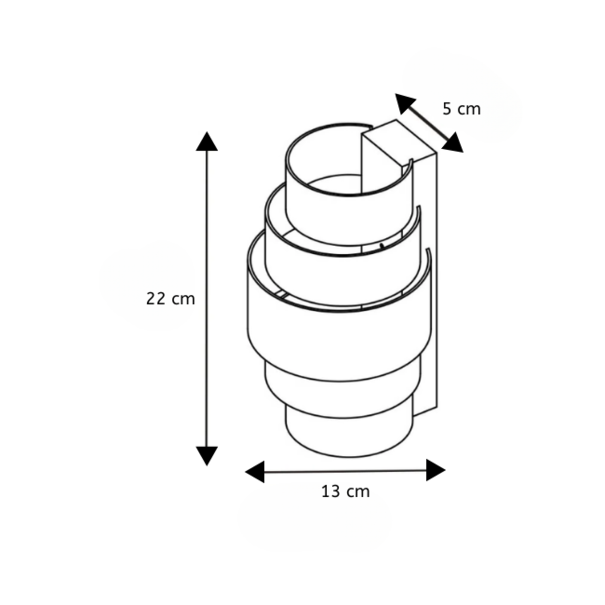 Artdelight Modern Hotel Chique wandlamp Rolls 2-lichts brons