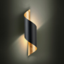 Modern design wandlamp Jabaloyas 1-lichts zwart goud