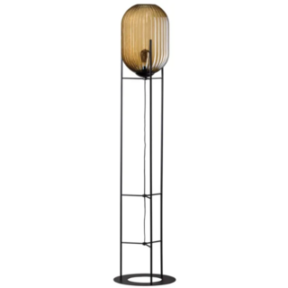 Vloerlamp Glamm 1-lichts large amber glas