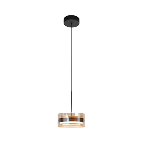 Moderne minimalistische hanglamp Enzo 1-lichts brons