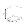 Artdelight Modern minimalistische wandlamp Cube 1-lichts dim to warm wit