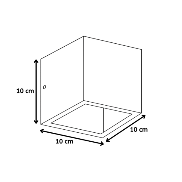 Artdelight Modern minimalistische wandlamp Cube 1-lichts dim to warm wit