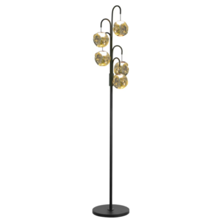 Vloerlamp Melina 5-lichts goud
