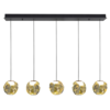 Highlight Modern design hanglamp Melina 5-lichts goud