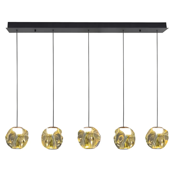 Highlight Modern design hanglamp Melina 5-lichts goud