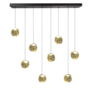 Moderne design hanglamp Melina 8-lichts goud