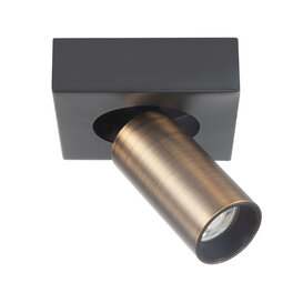 Opbouwspot Eliano 1-lichts brons
